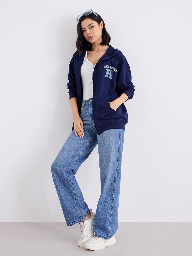 Cardigan Women's Clothing Longline Zip Up Hoodie Womens Oversized