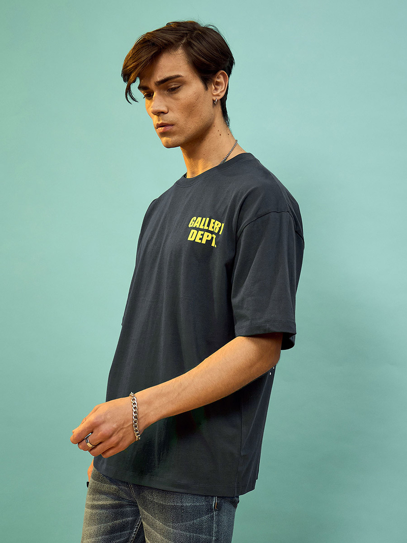 Buy Gallery Dept Graphic Print Oversized T-Shirt Grey For