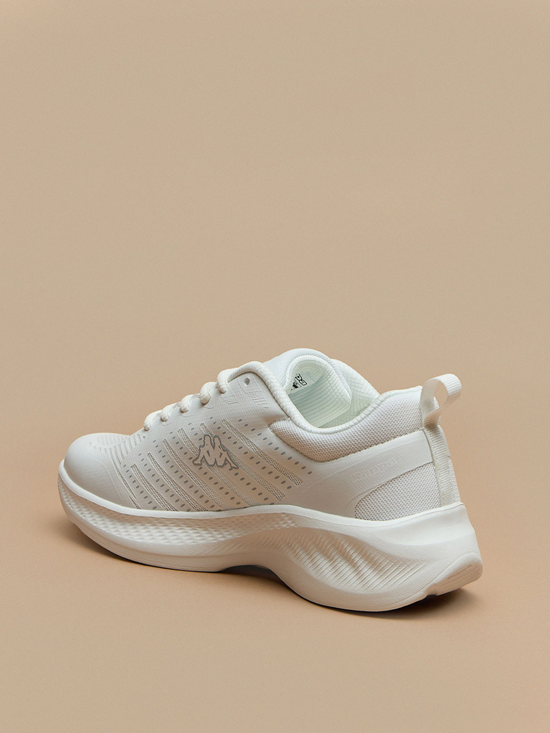 Buy Textured Sports Shoes with Lace Up Closure White For