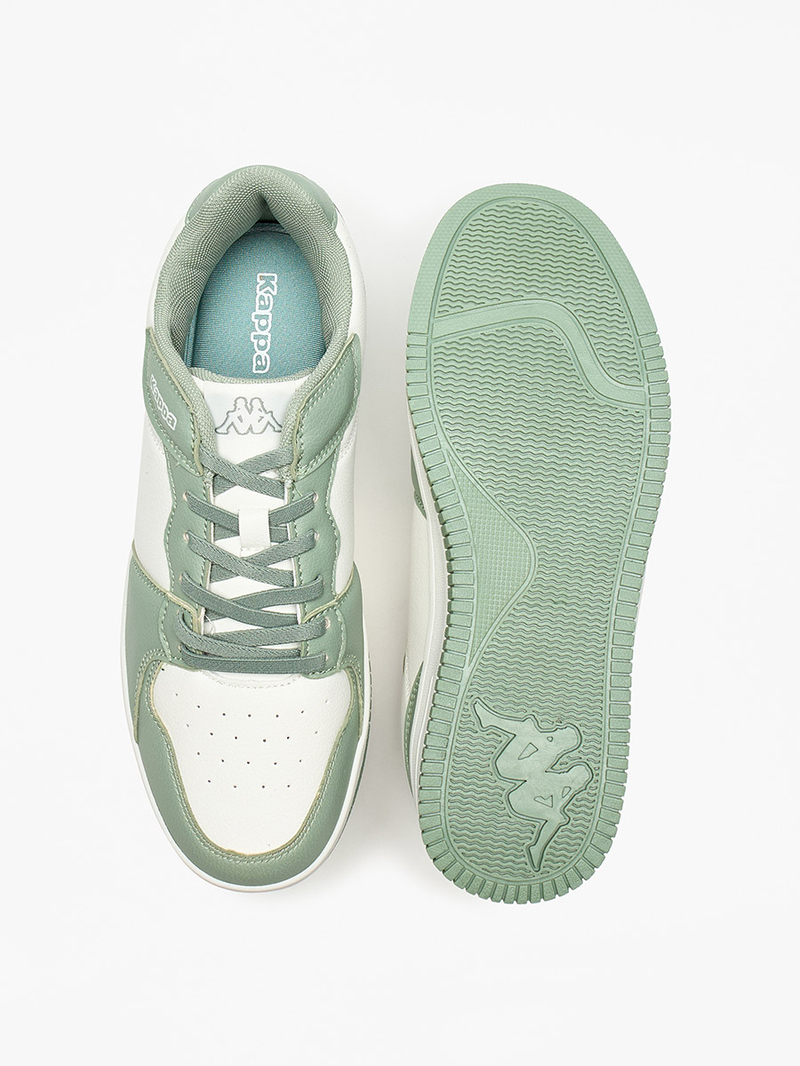 Buy Color Block Sports Shoes with Lace Up Closure Green For