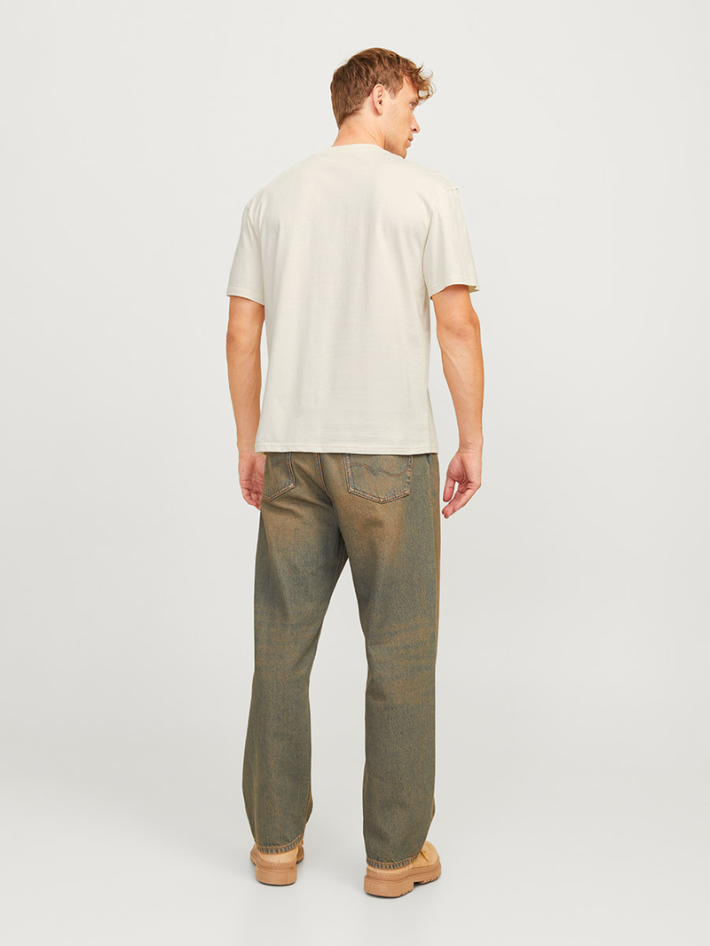 Buy Logo Print Crew Neck T-Shirt White For Men | Styli Kuwait