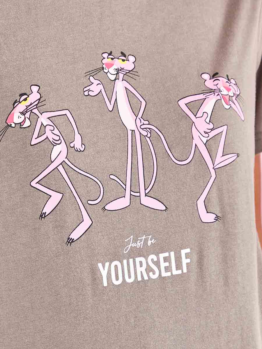 MGM Pink Panther Graphic Print Regular Fit T-shirt