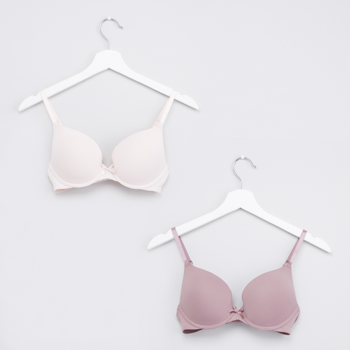 Buy Plain Padded Bra with Hook and Eye Closure