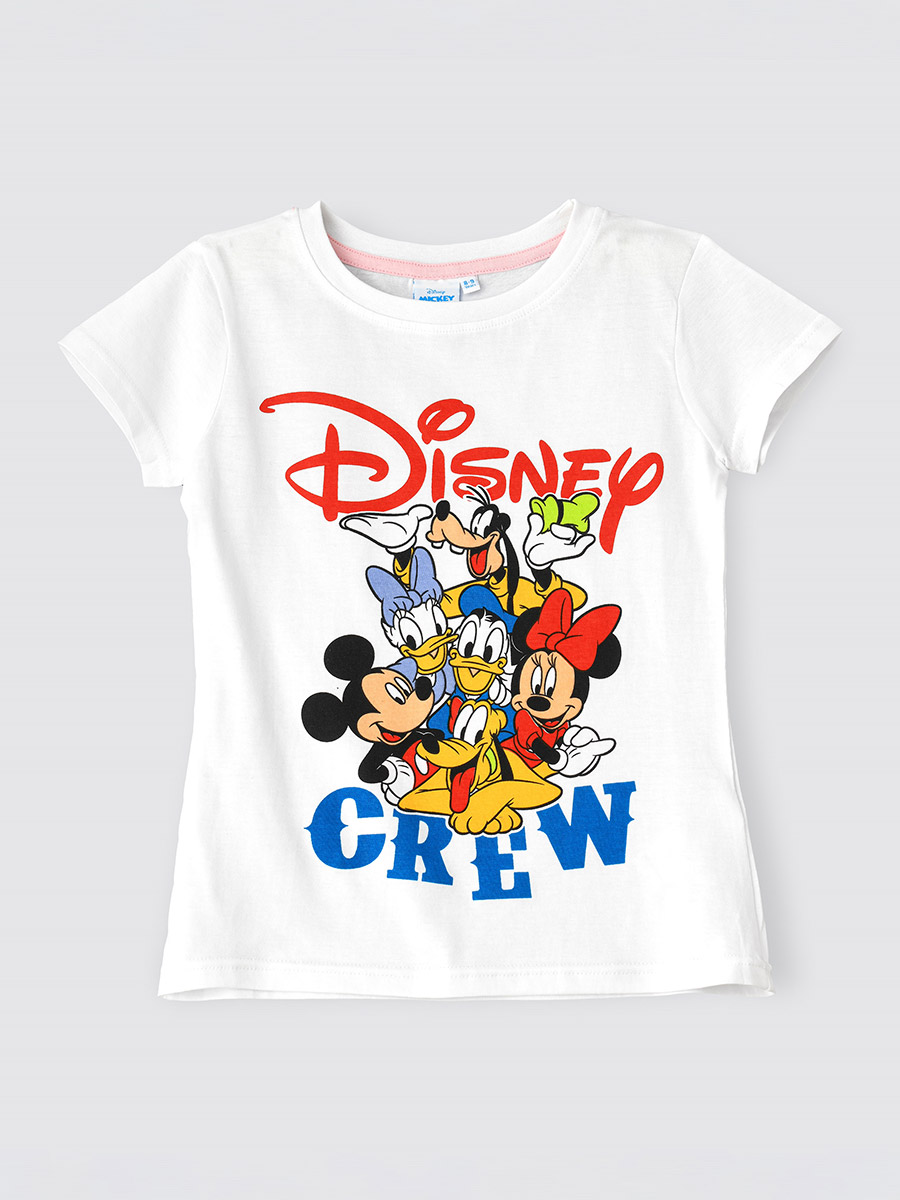 Disney Mickey Mouse and Friends Print Senior T-Shirt For Kids at