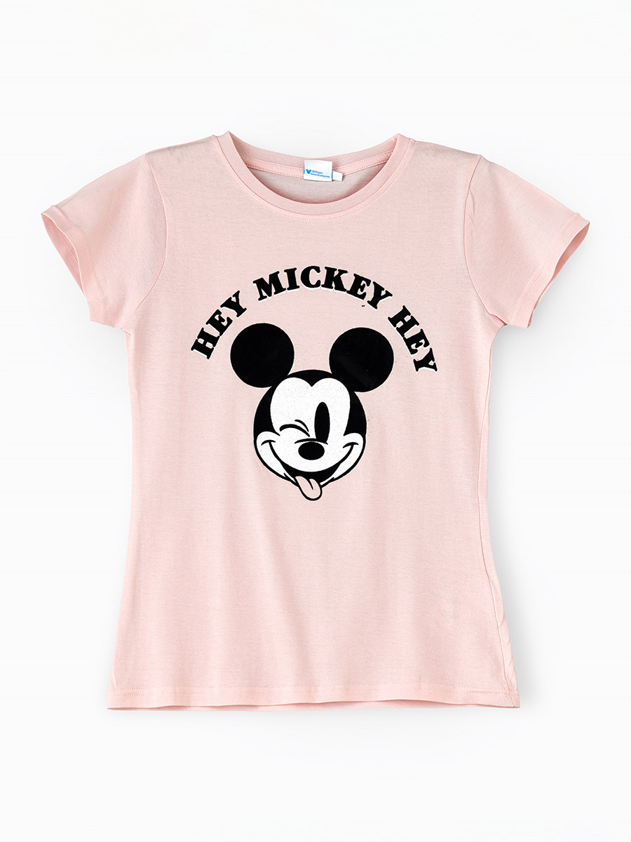Disney Mickey Mouse Print Senior T-Shirt For Kids at Saudi Styli