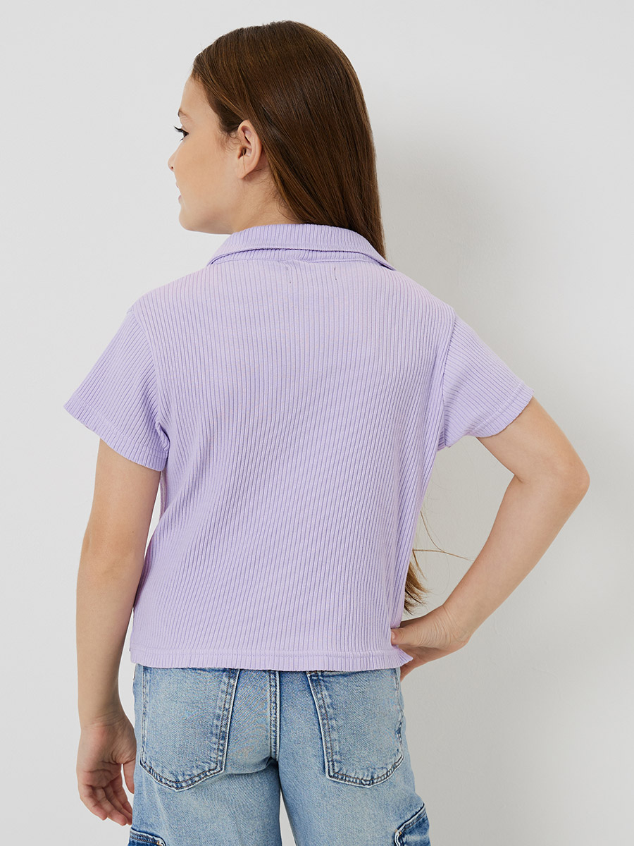 Rib Polo T-Shirt