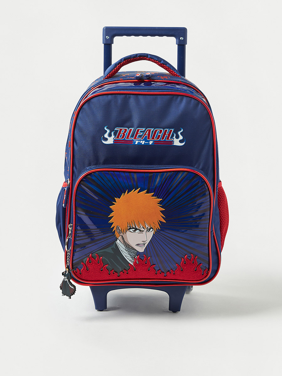 Buy Bleach Anime Print Trolley Bag, 16 Inches Blue For Kids | Styli UAE