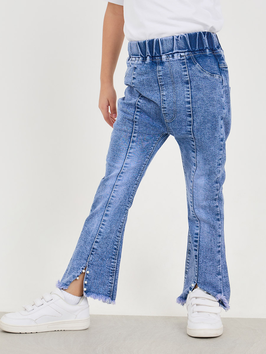 Raw edge on sale hem jeans
