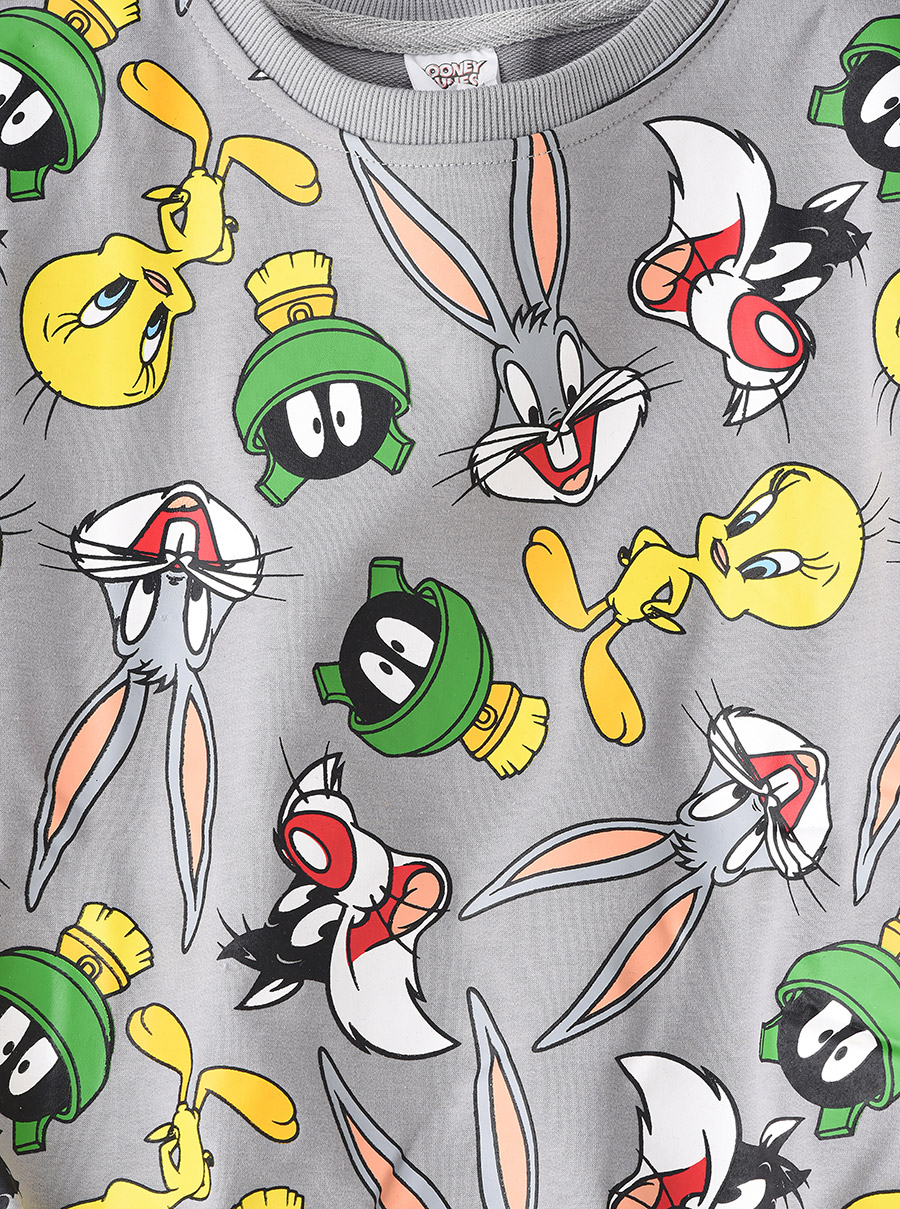 Buy Looney Tunes All Over Print Sweatshirt Grey For Kids Buy Looney Tunes All Over Print Sweatshirt Grey For Kids