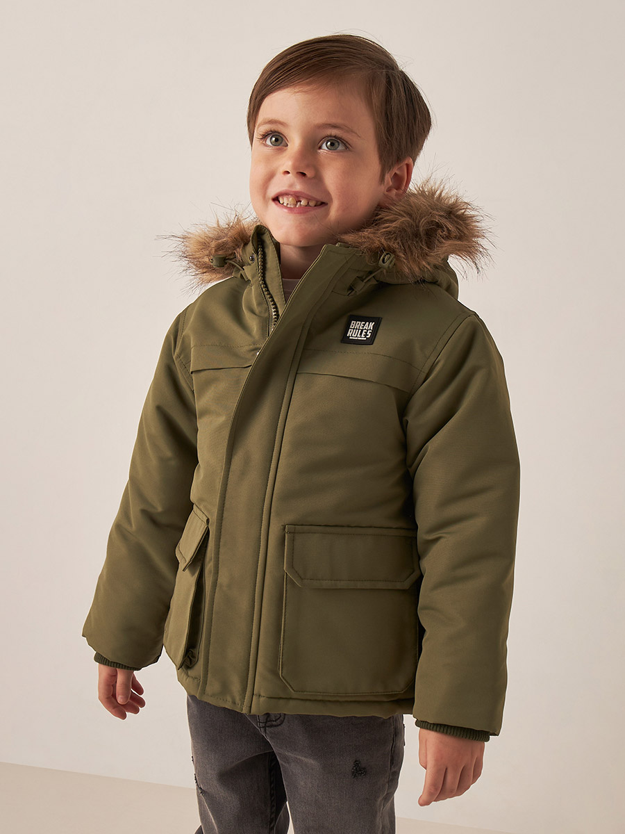 Parka Kwd Boys Jacket Buy Juniors Solid Long Sleeves Hooded Jacket