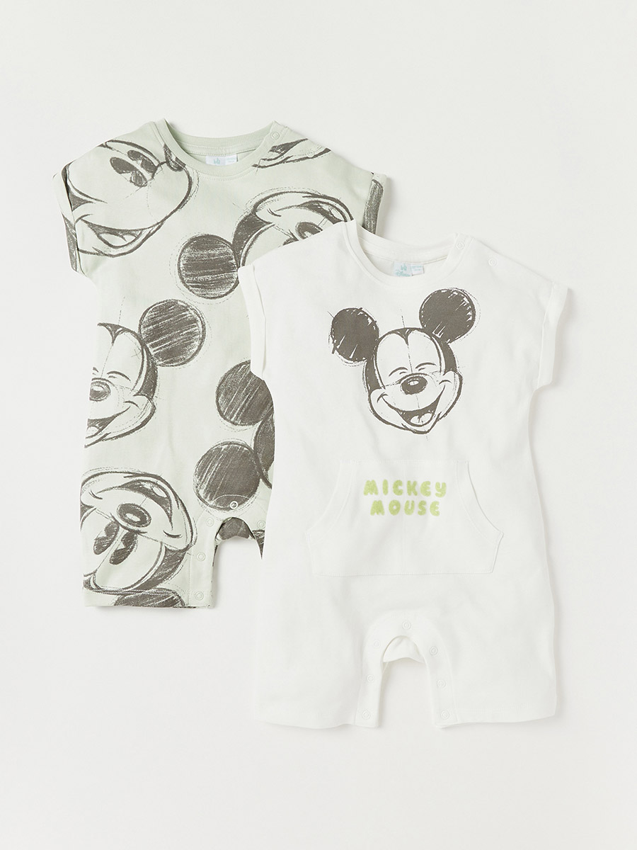 Pack of Disney Mickey Mouse Print Romper For Kids at Kuwait