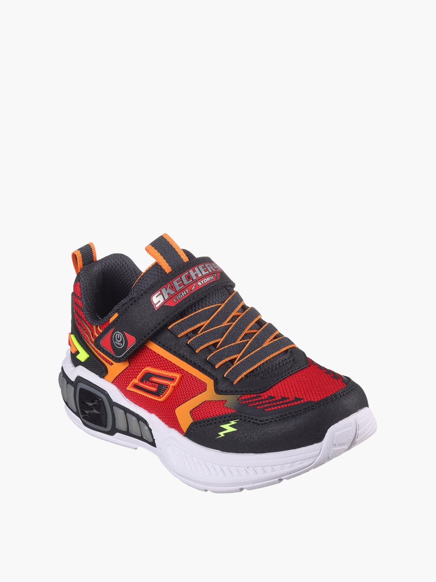 Light-Up Sports Shoes with Hook and Loop Closure LIGHT STORM