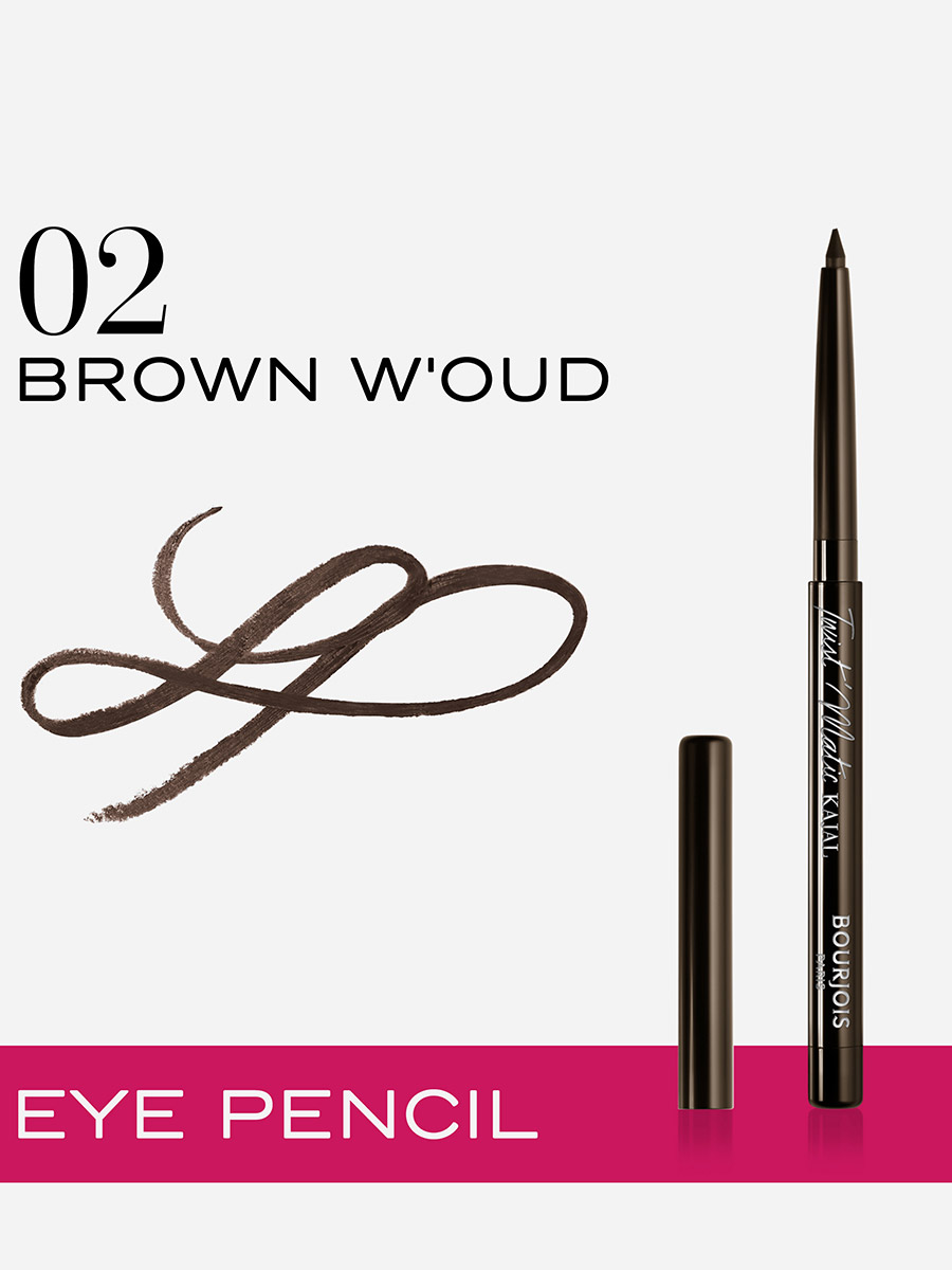 Bourjois Twist Matic Kajal In 02 Brown W’Oud – Wasserfester Kajal Mit Blütenduft