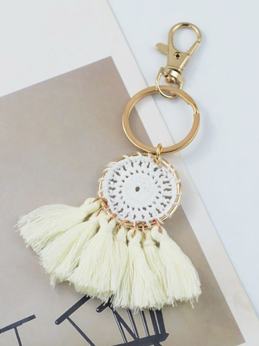 Buy Mini Dream Catcher Detail Key Chain White For Beauty Styli UAE
