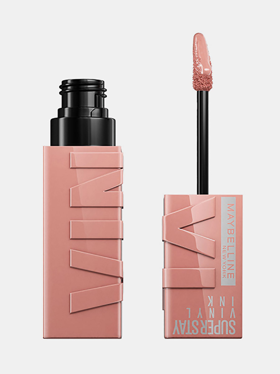 Super Stay Vinyl Ink Nudes Proof Captivated Lipstick, Longwear Gloss Transfer