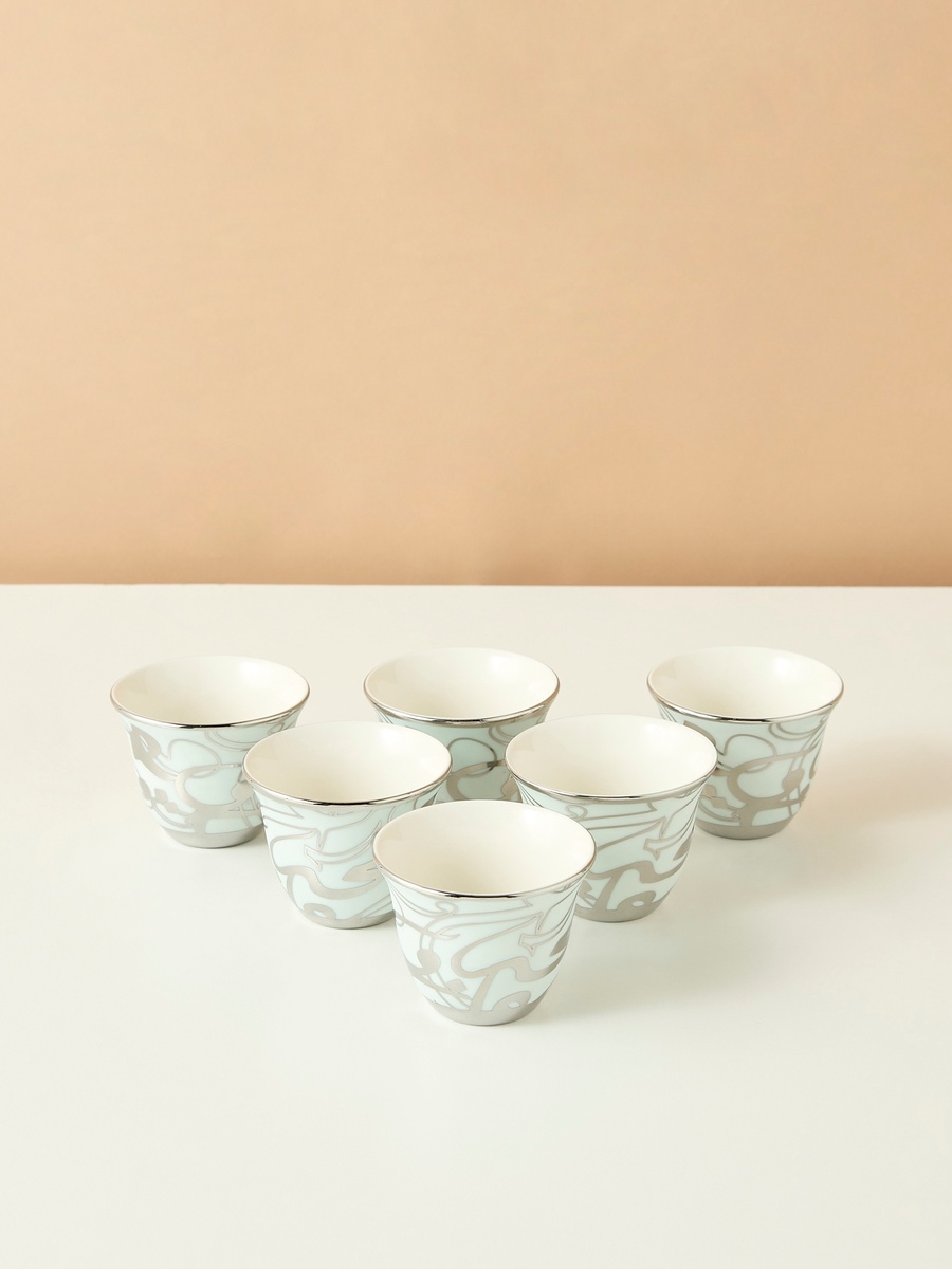 品質は非常に良い Buy ml 80 - Set Cup Kahwa China Bone New 6-Piece Calligraphy 食器