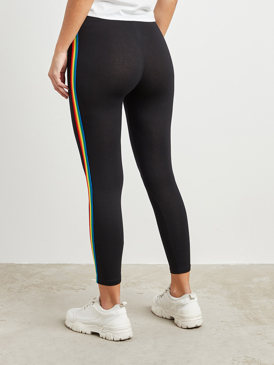 Fit and Flare Leggings with Side Slit