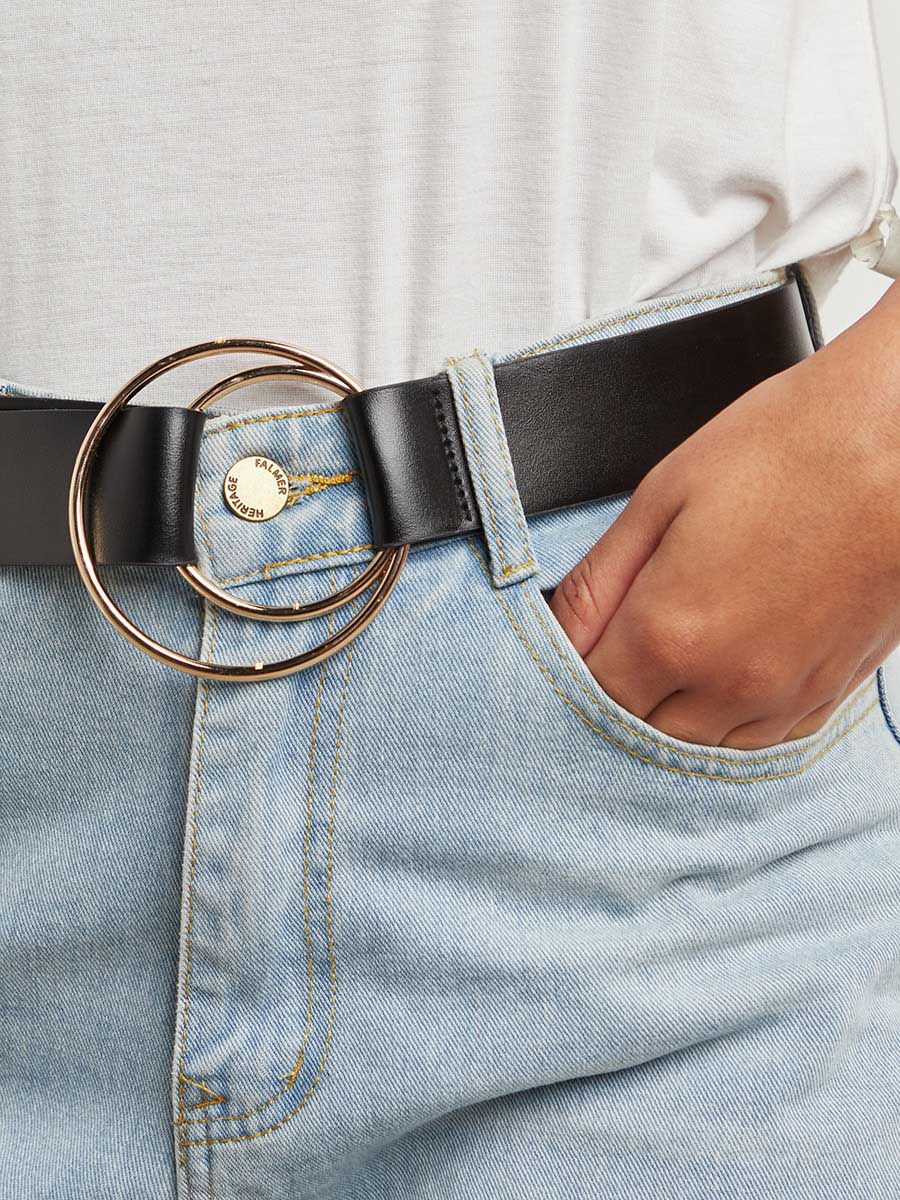 double loop buckle belt