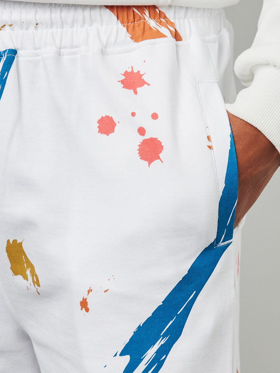 Color Splash Print Shorts For Men at UAE | Styli