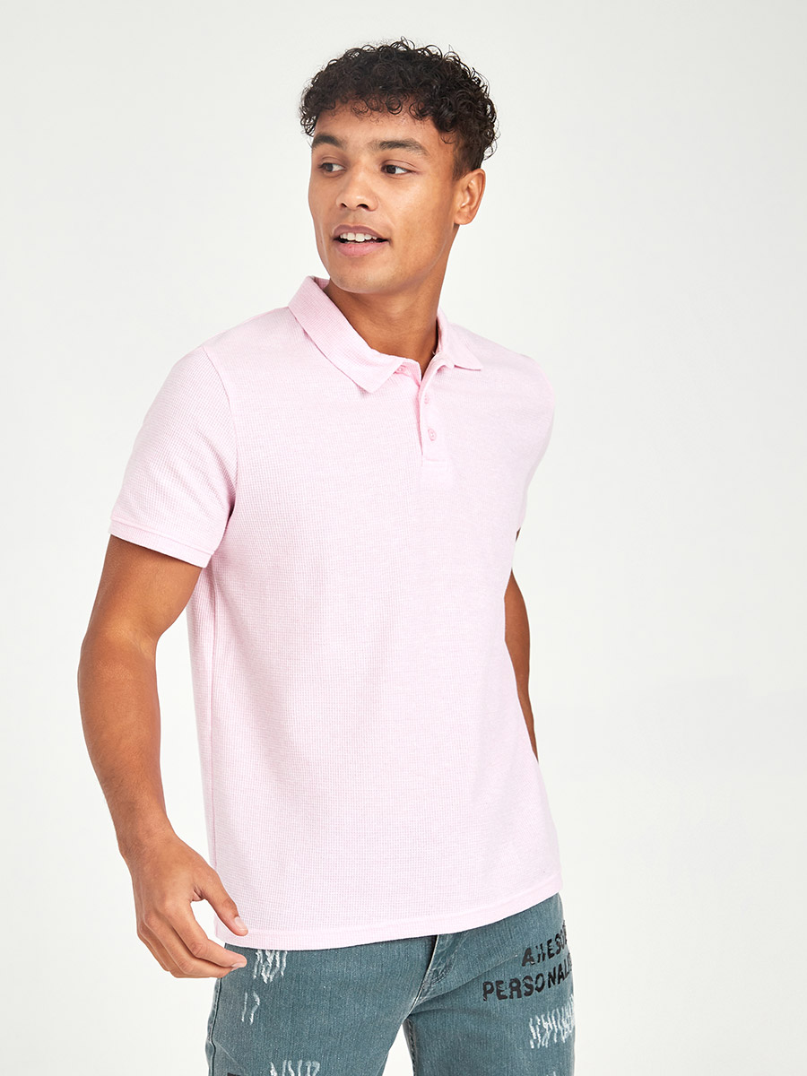 PRANK PROJECT Ribbed Knit Polo Shirt（リブニットポロシャツ