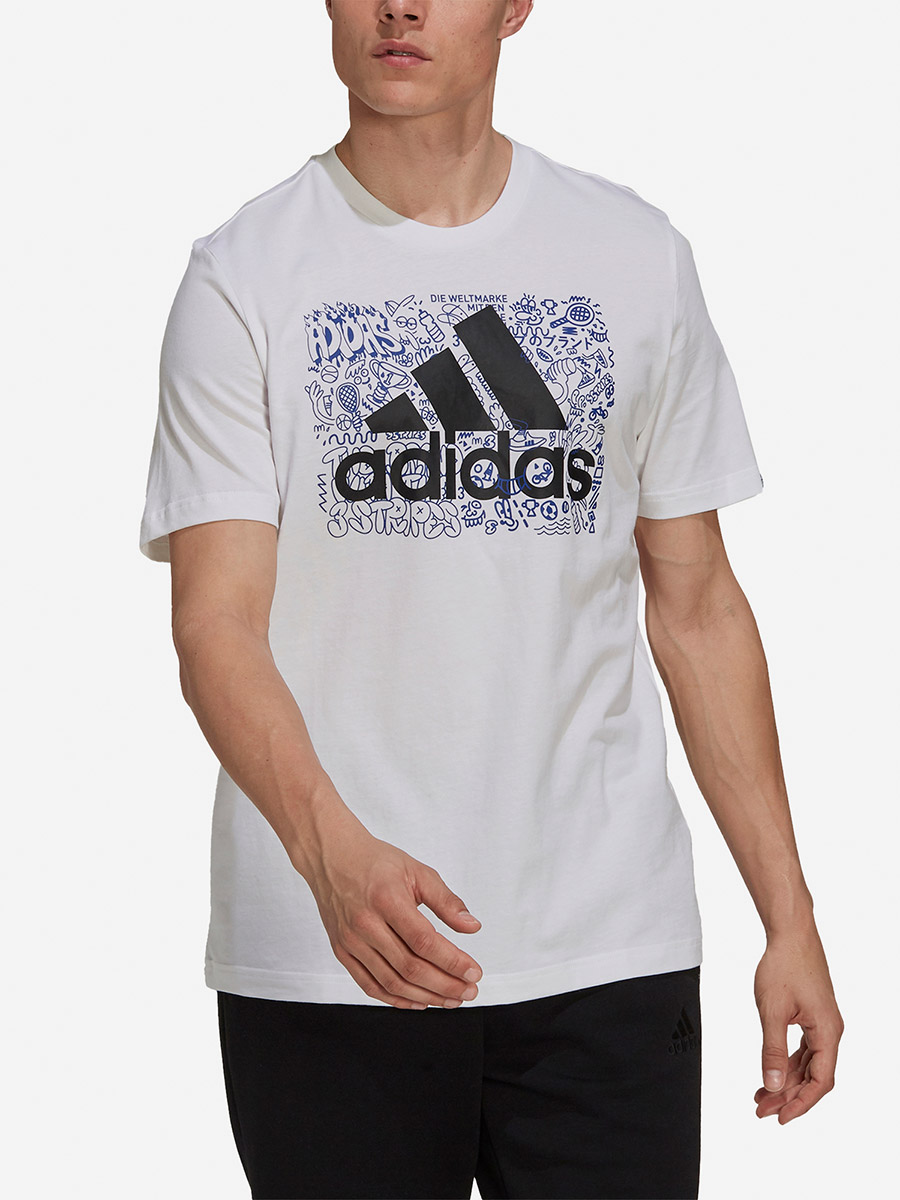 Trippy Back Print Oversized T Shirt With Short Sleeves