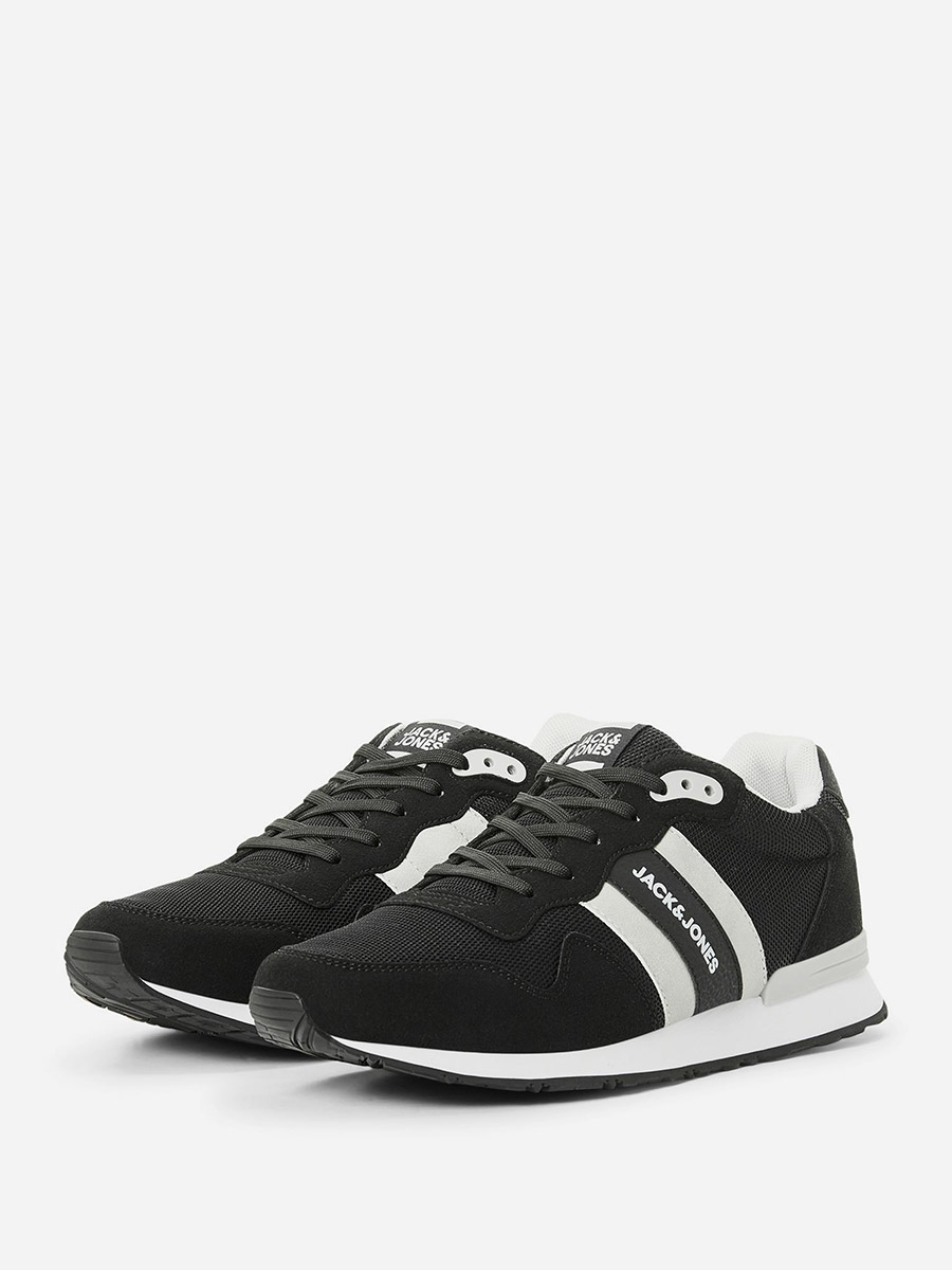 Buy Stellar Colorblock Lace Up Sneakers Black For Men