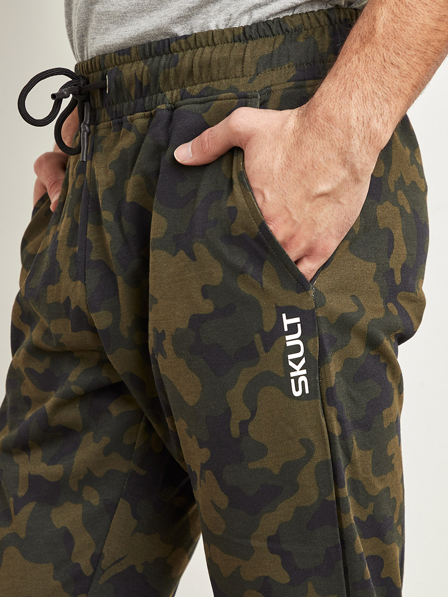 Drawcord Waist Camo Jogger Pants