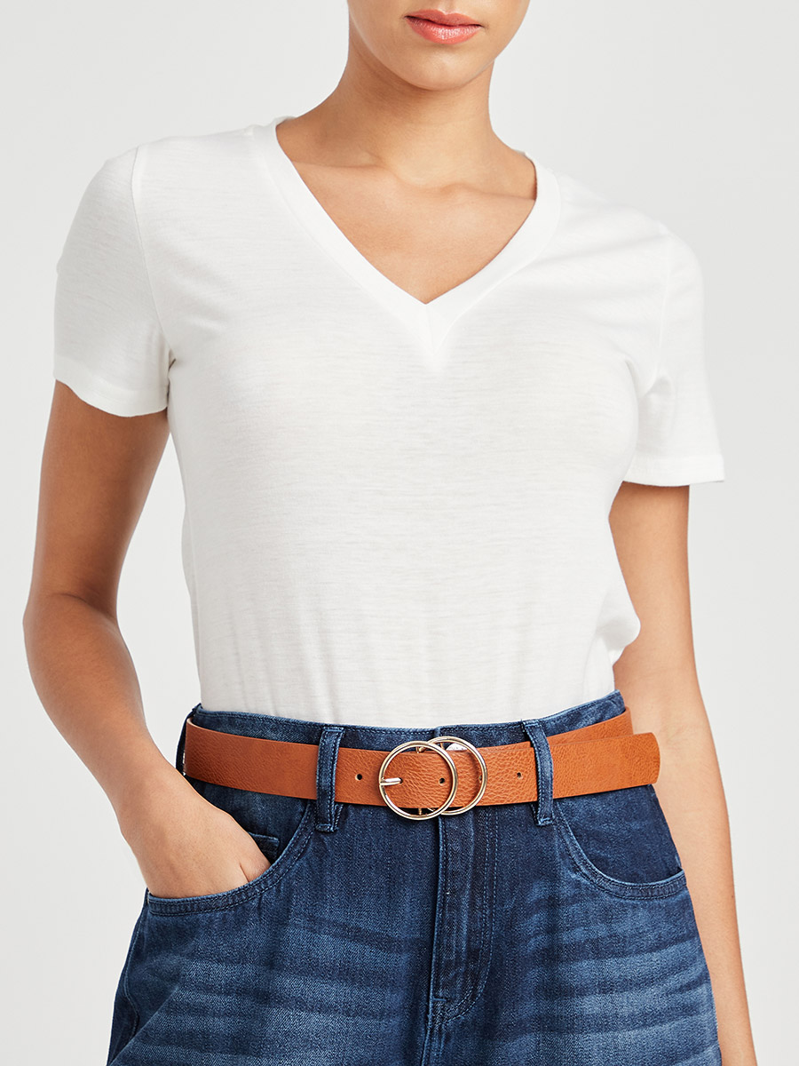 Double O Ring Buckle Belt