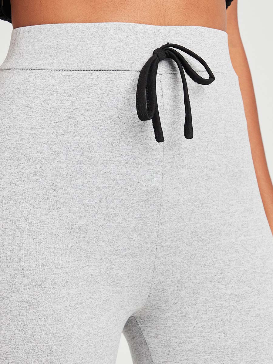 Elastic Waistband Cuffed Jogger with Adjustable Drawstring