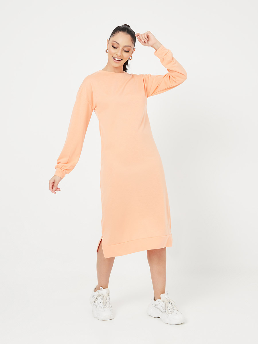 slogan sweatshirt dress