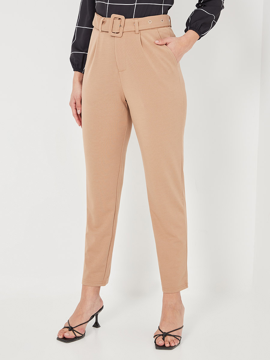 LENO side belted gurkha trousers SIDE BELTED GURKHA TROUSERS [LENO