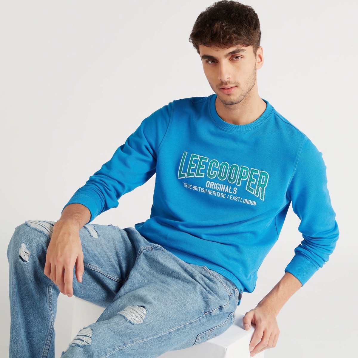 Jeans Lee Cooper Pullover Sweatshirt Lee Cooper Jumper Mens