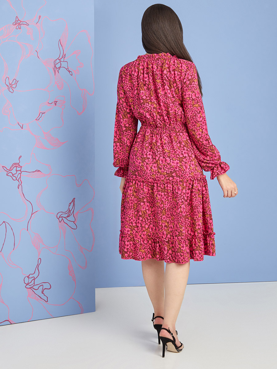 【LENINA】RAVINDRA shirring long dress_flower/関税込み/韓国 Samira Dress – Dress the Population