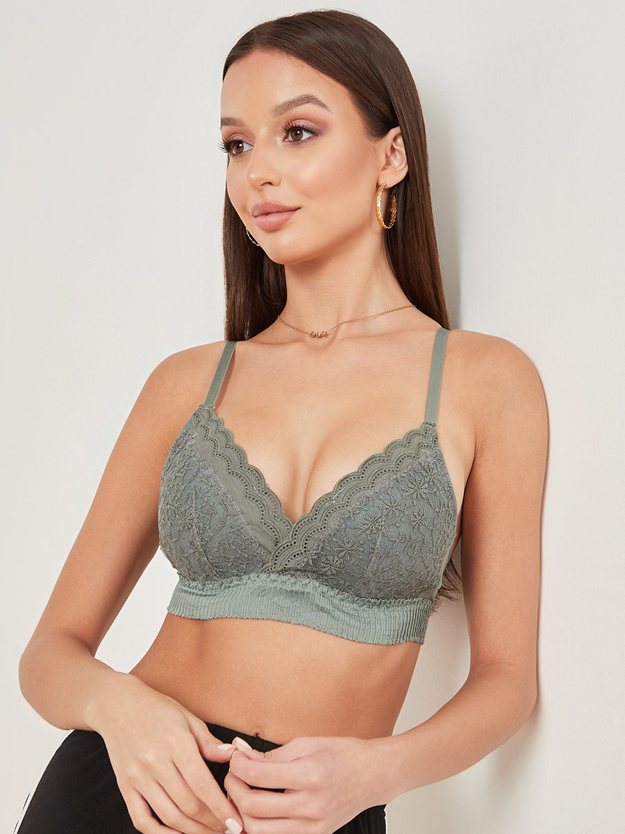 Wired Bralette with Mesh