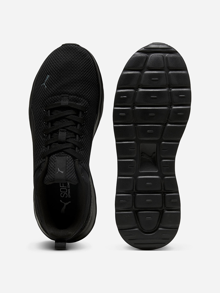 Buy Anzarun Lite Lace Up Sneakers Black For Men | Styli Saudi