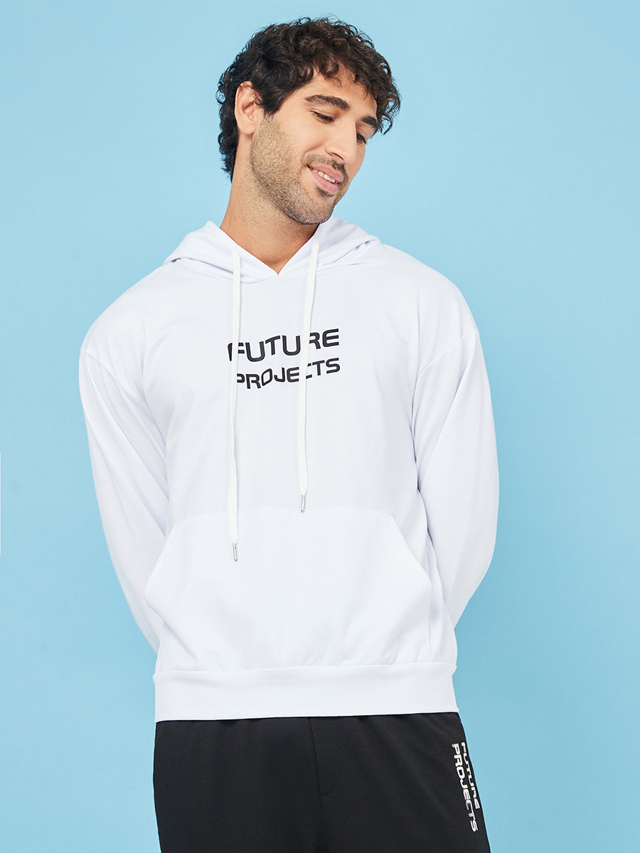 Tracksuit Set White Hooded Tracksuit Buy Slogan Print Hoodie And