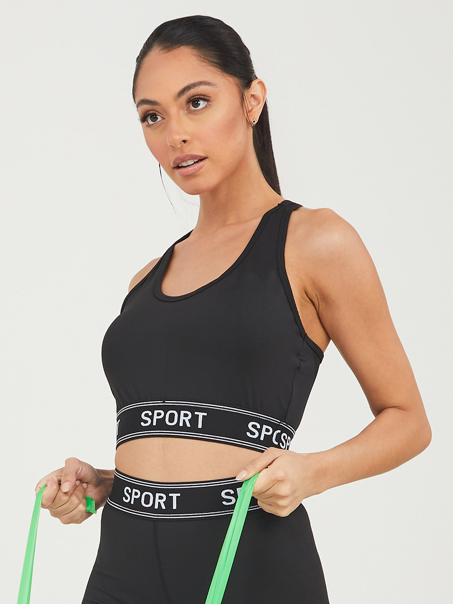 Pack of 3 - Sheer Thumbhole Long Sleeves Top and Sports Bra with