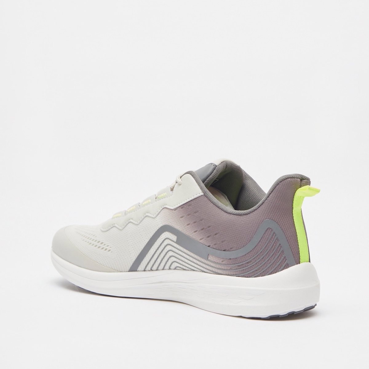 Buy Dash Textured Lace-Up Sneakers Grey For Default Category