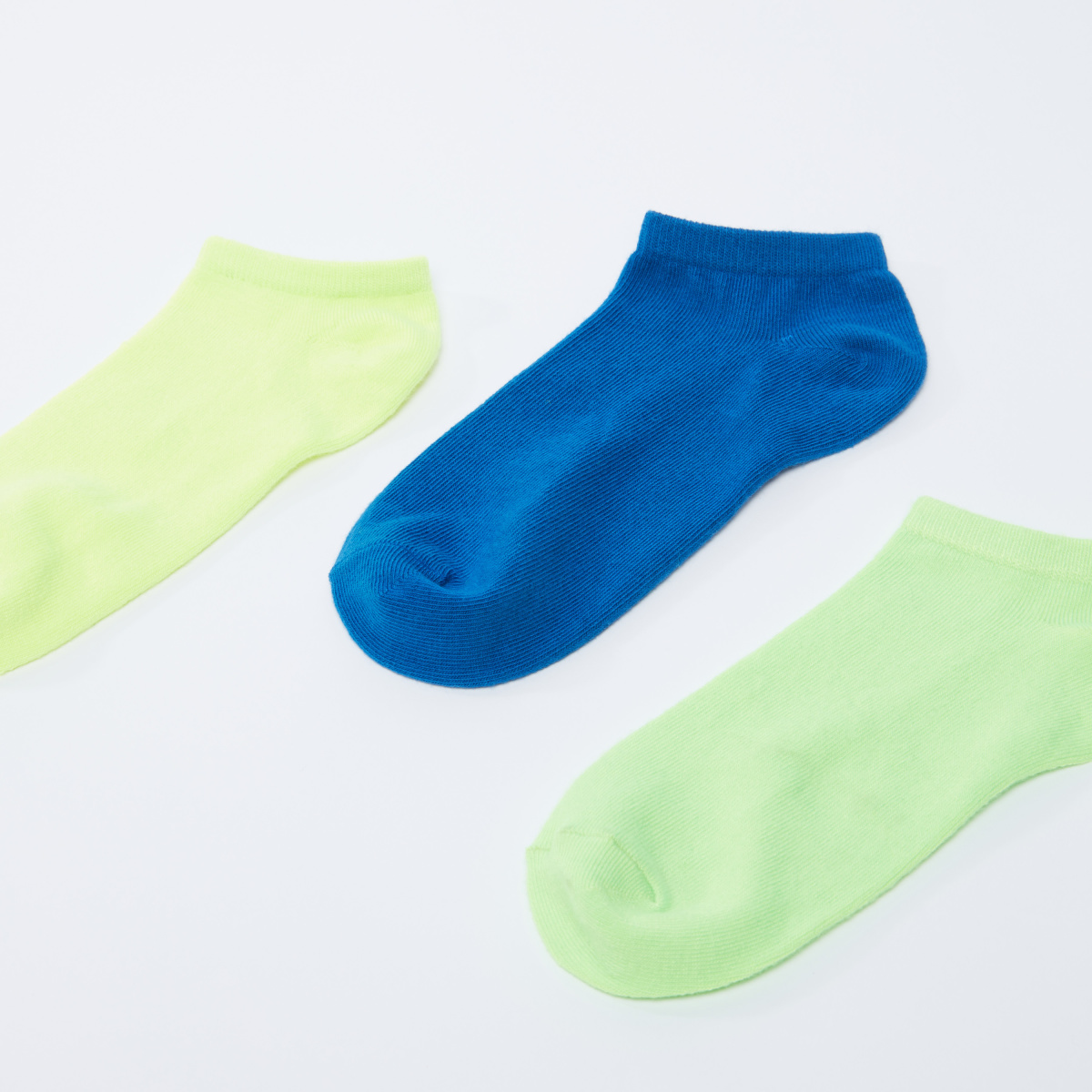 Pack of 3 - Ankle Length Socks with Elasticised Cuff