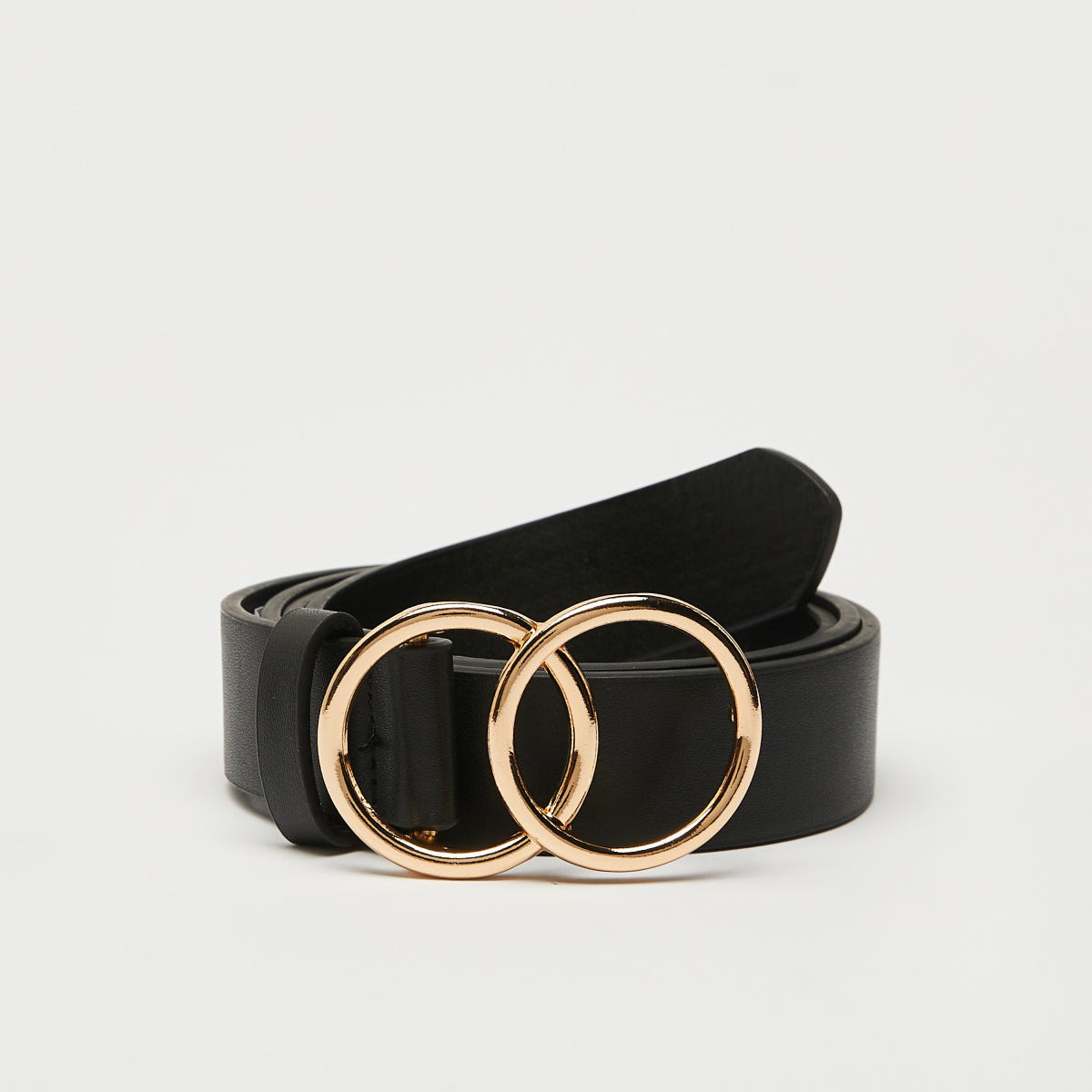 Double O Ring Belt With Push Pin Closure