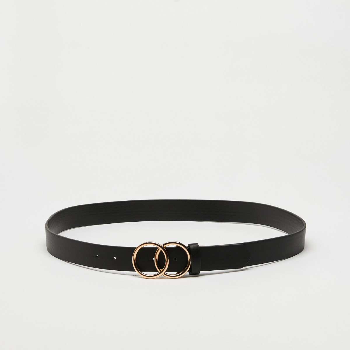 Double O Ring Belt With Push Pin Closure Double O Ring Belt With Push Pin Closure