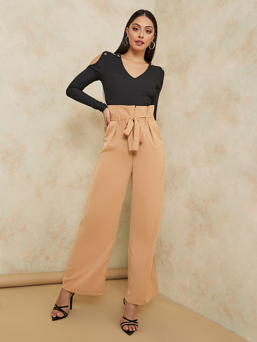Sexy Streetwear Wide Leg Polyester Elegant Lace up Outdoor Belted Harem  Formal Pants Ladies Casual Women Trousers - China Pants and Women Pants  price | Made-in-China.com