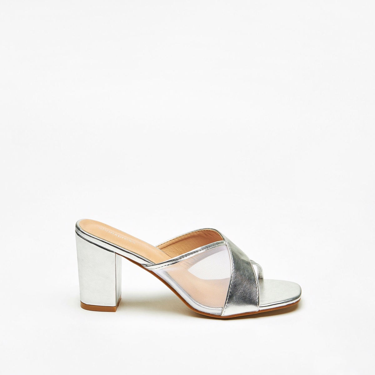 Block-heeled tie-strap sandals - Light beige/White - Ladies | H&M IN