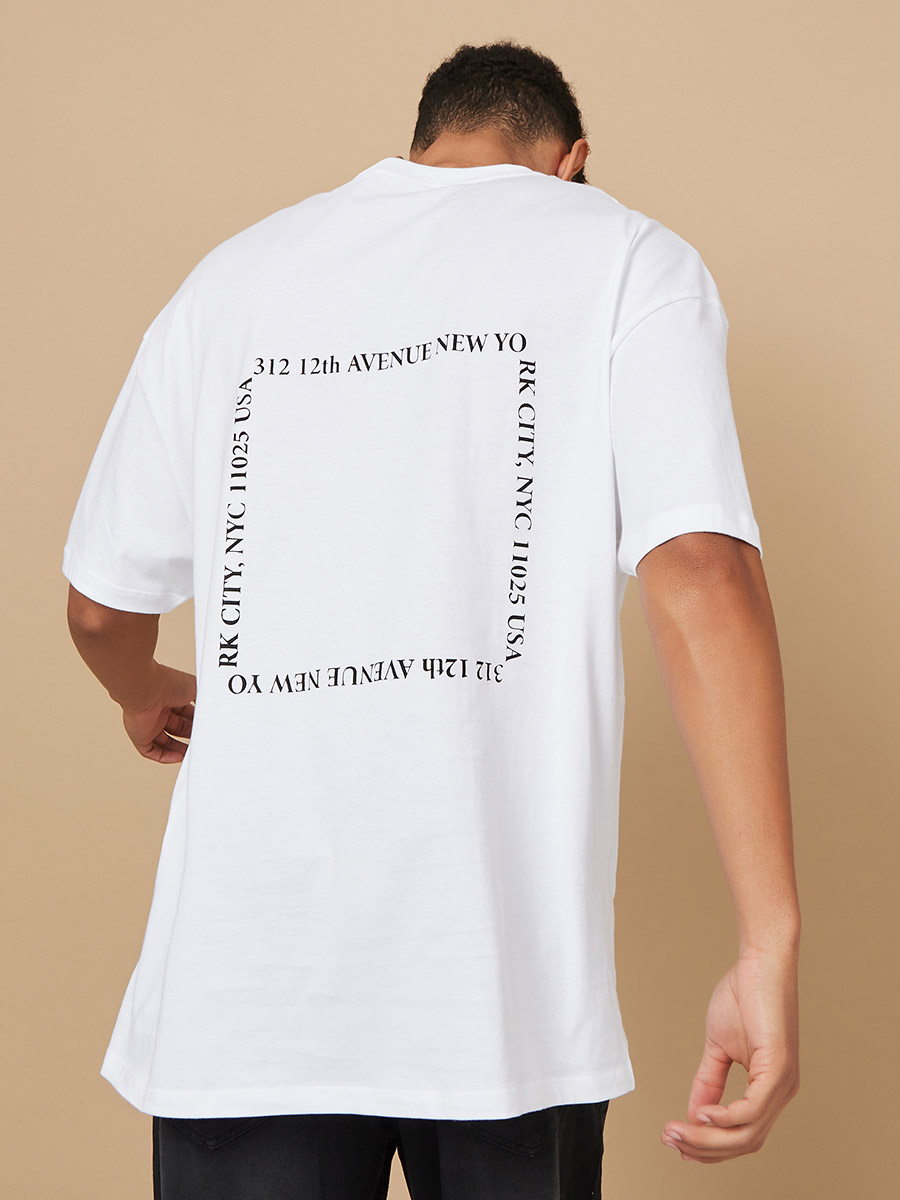 Nyc Back Printed Oversized T-shirt