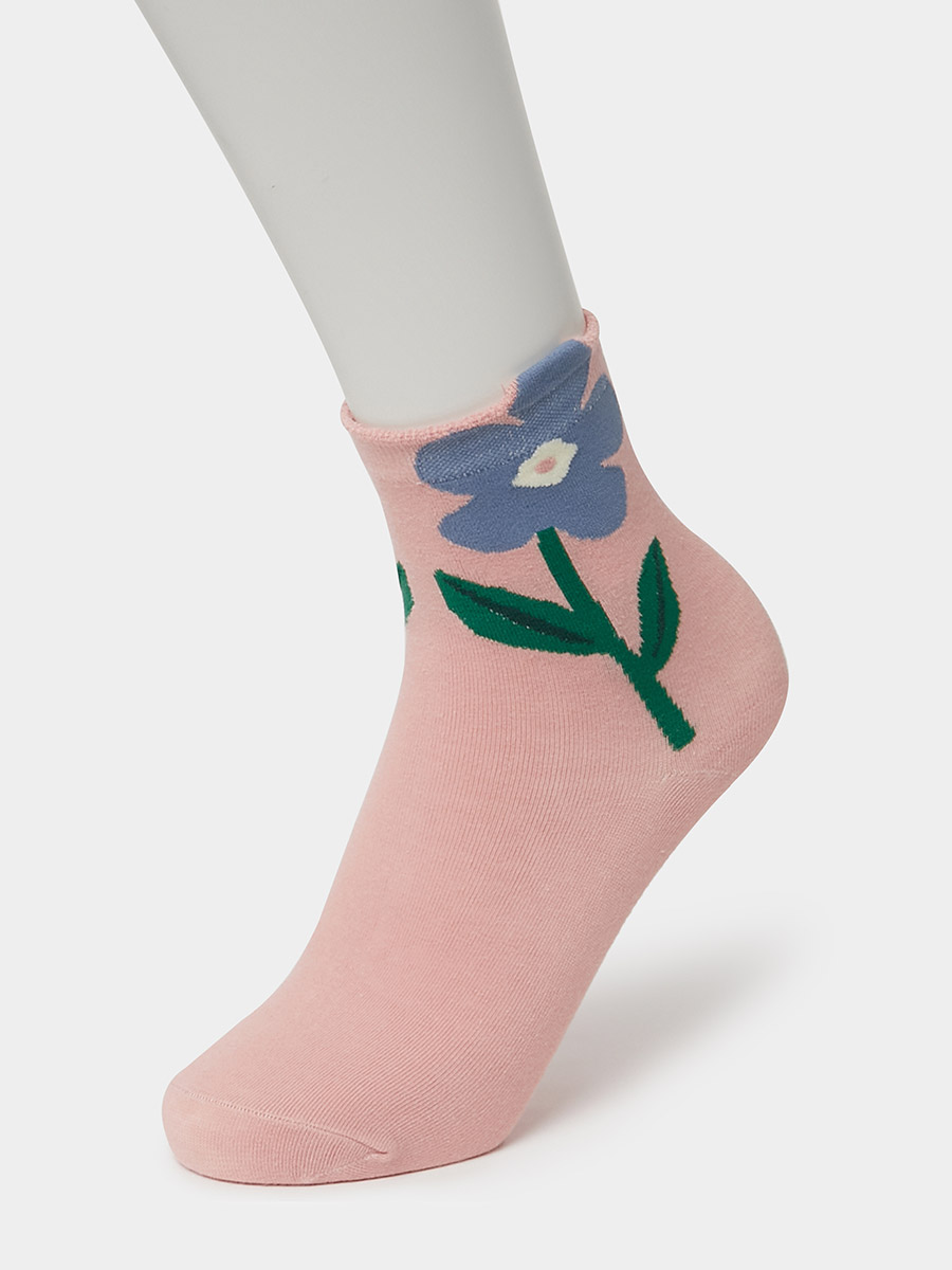 Women's Flower Quarter Socks