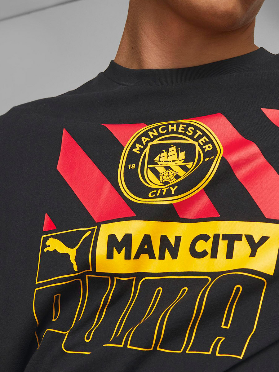 Buy Manchester City F.C. Football Core T-Shirt Black For Men