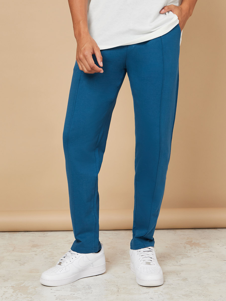 Pintuck Detail Slim Fit Joggers For Men at Bahrain Styli