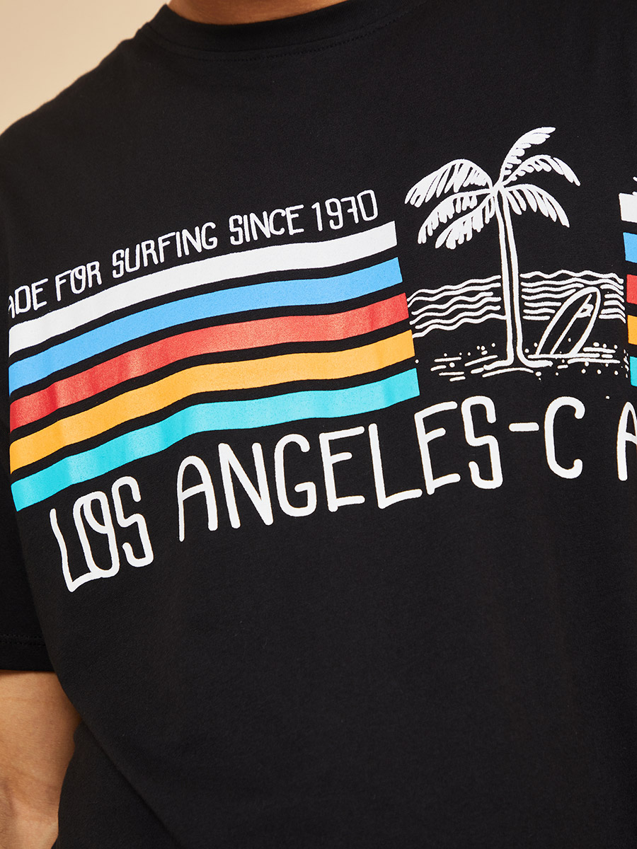 Oversized Los Angeles Palm Graphic T-shirt