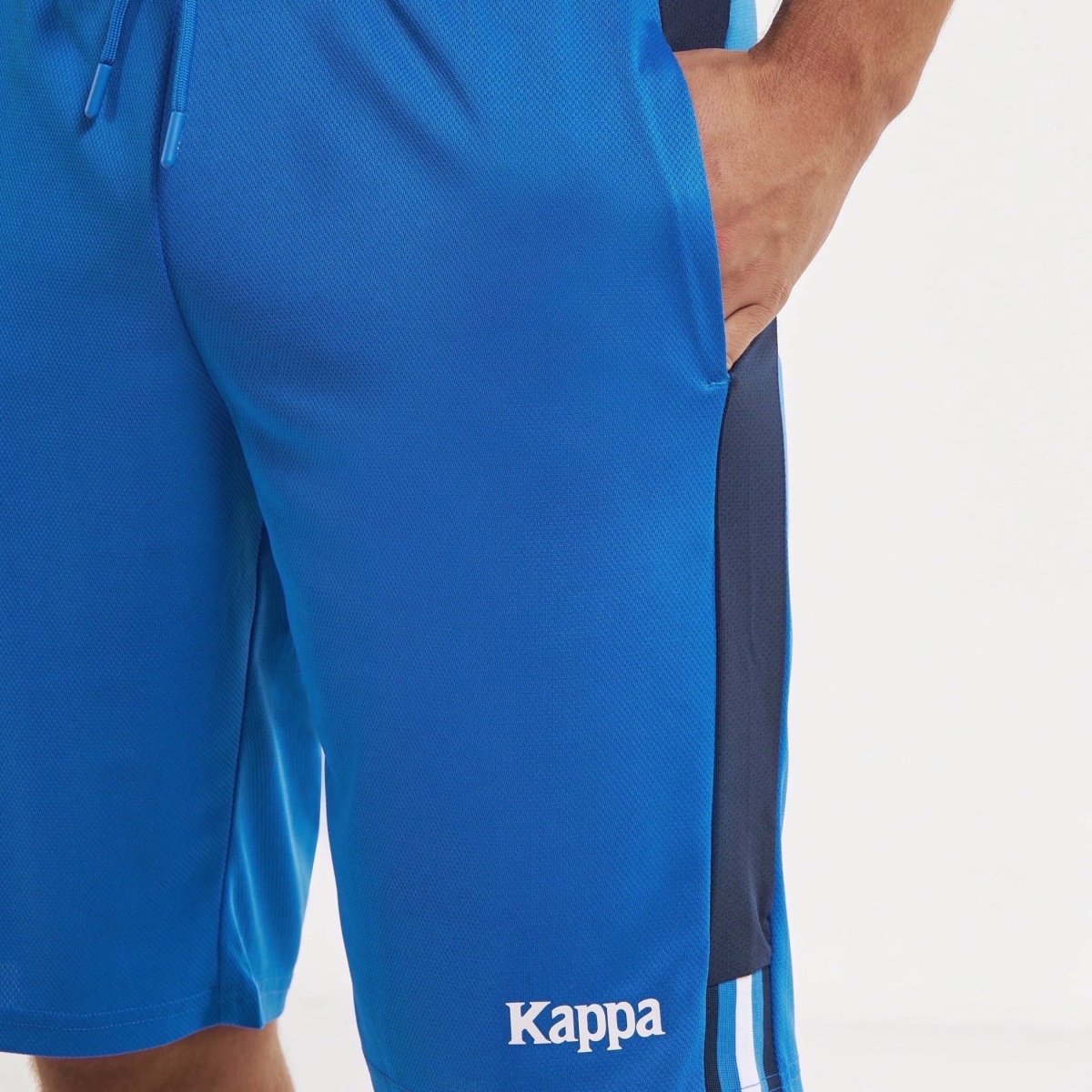 Football Theme Stripe Shorts with Pockets