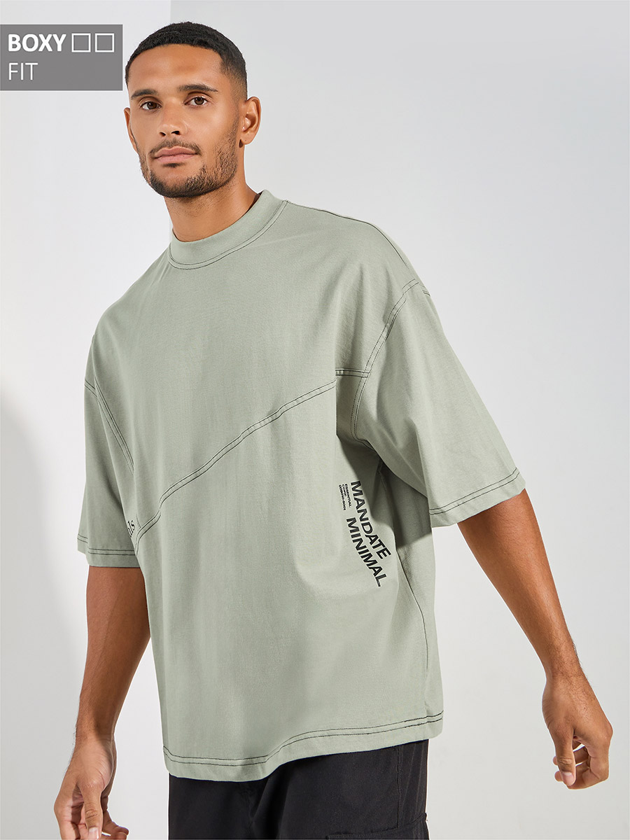 【mahagrid】22FW★ CONTRAST STITCH LS TEE Top / Long Tees - MAHAGRID